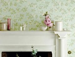 hogares decorados con papeles pintados de moda